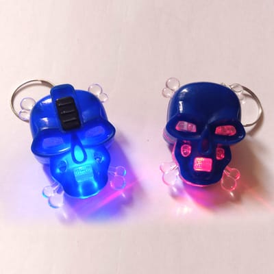 Skull Keychain With Light