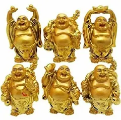 Golden Buddha 6 Pc