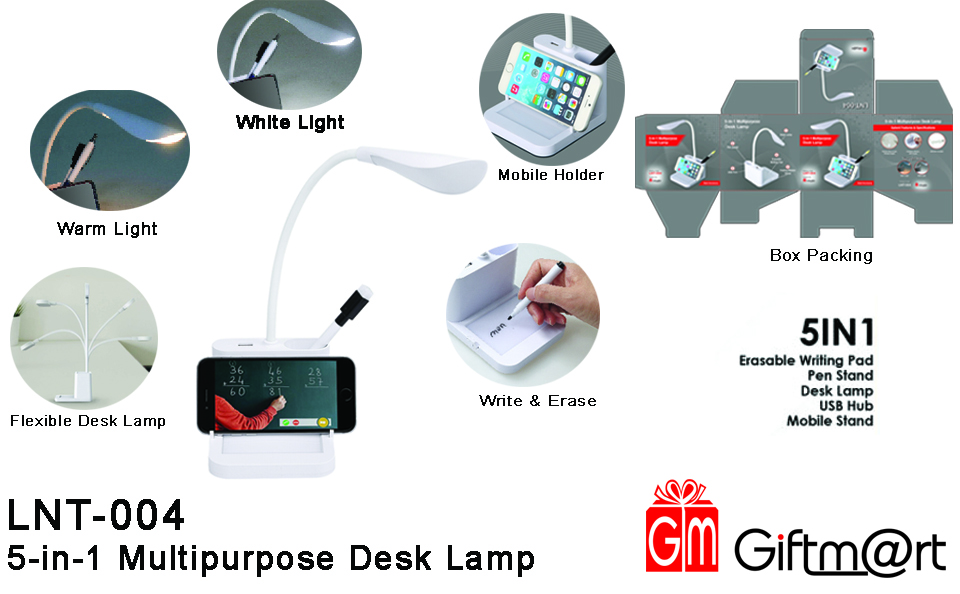 5 In 1 Desk Lamp